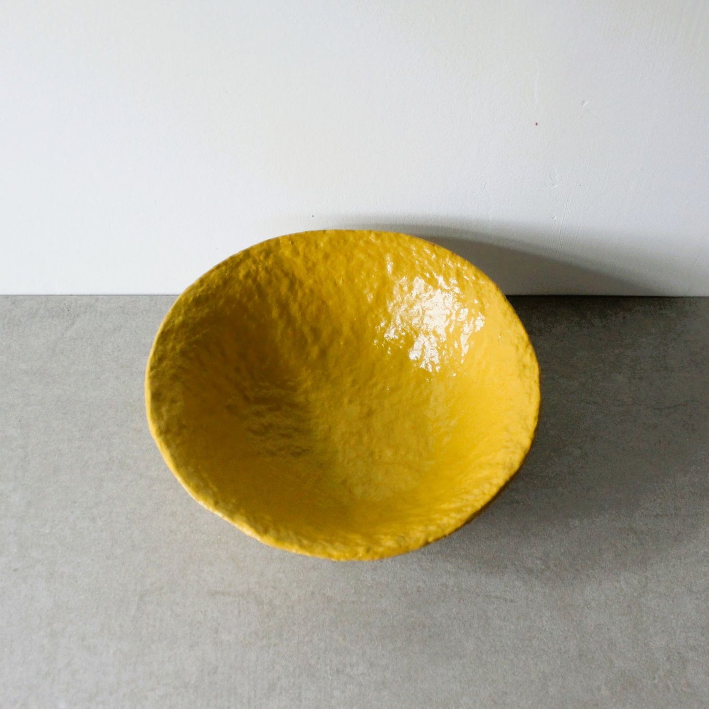 Footed bowl - mustard