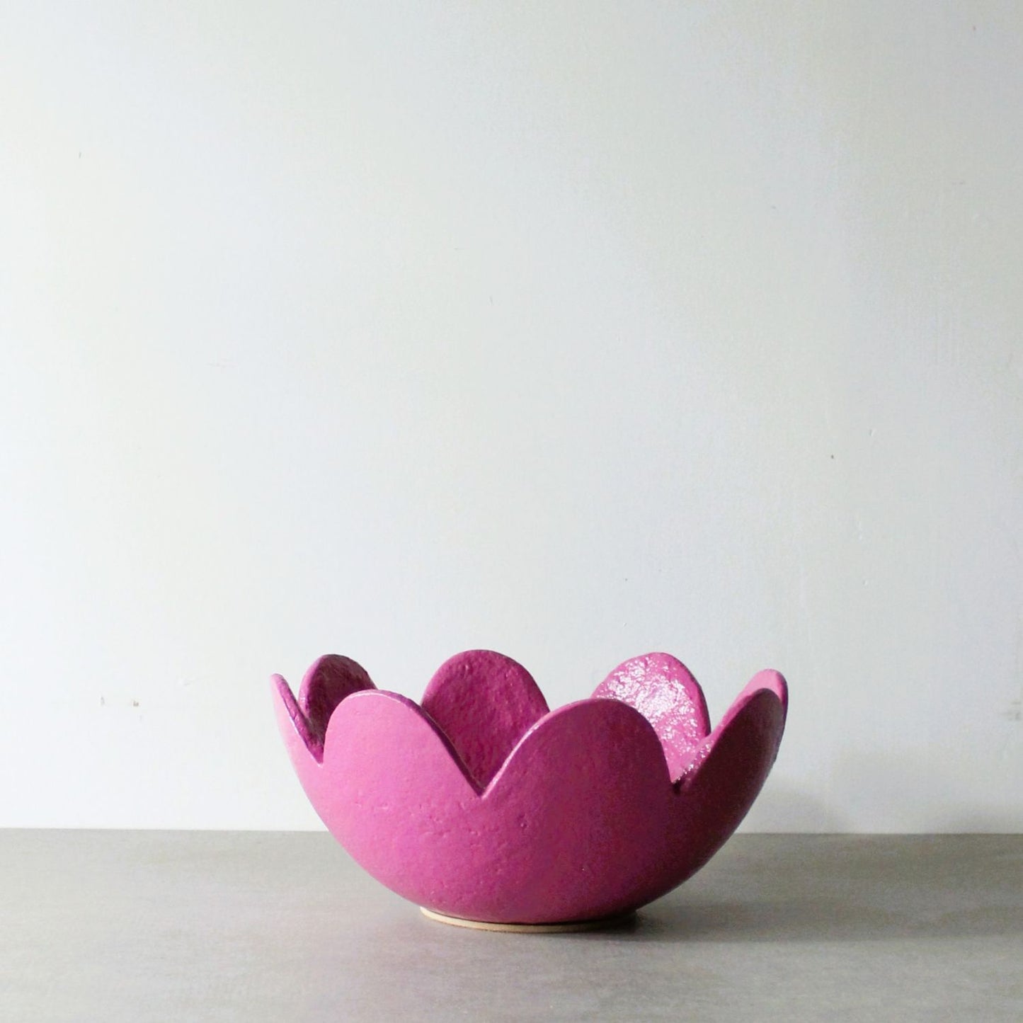 Scalloped Bowl - Fuchsia