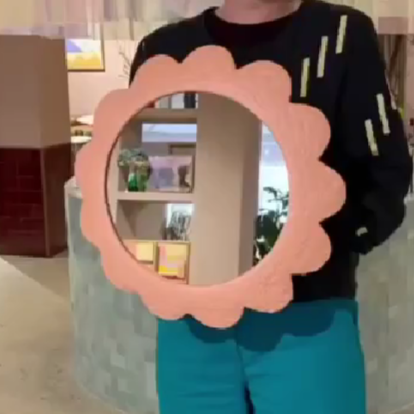 'Flower Power' mirror