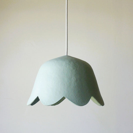 Bellflower pendant light mint cream