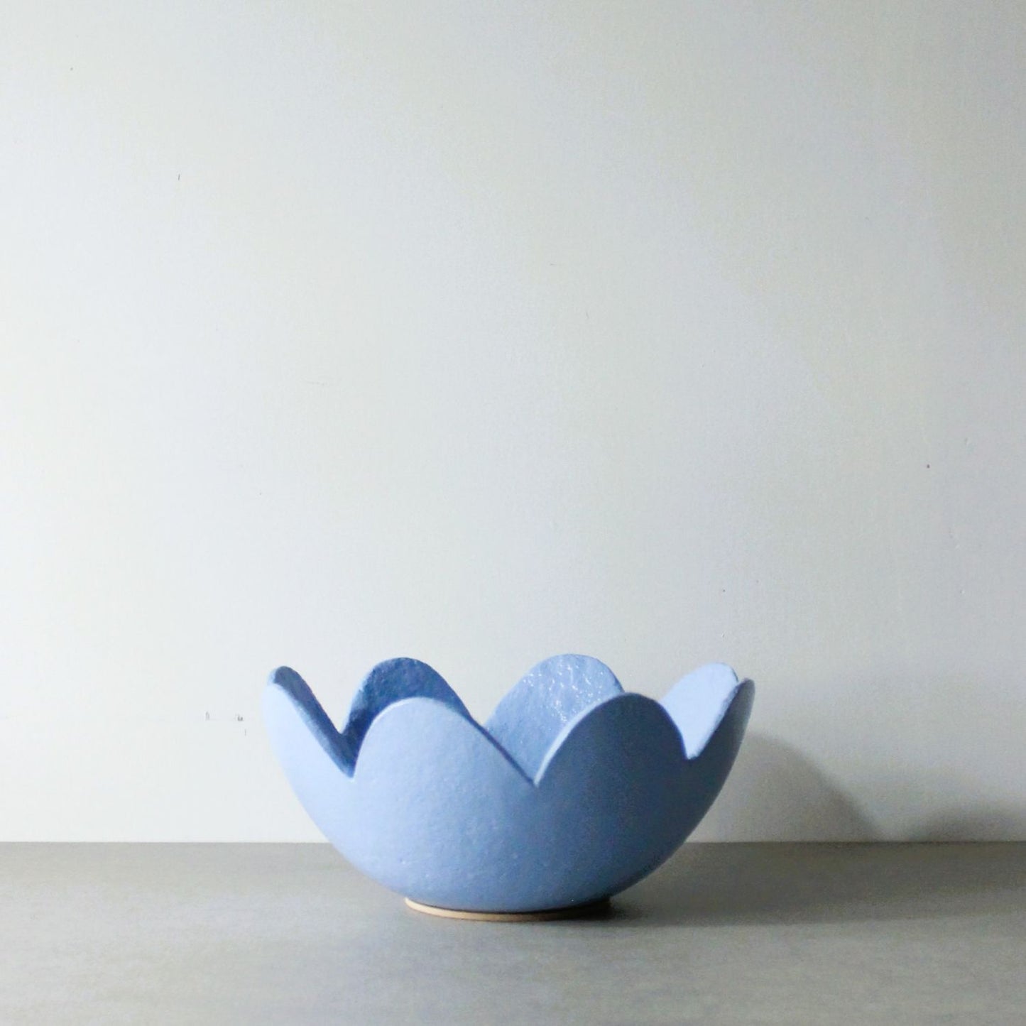 Scalloped Bowl - Cornflower Blue