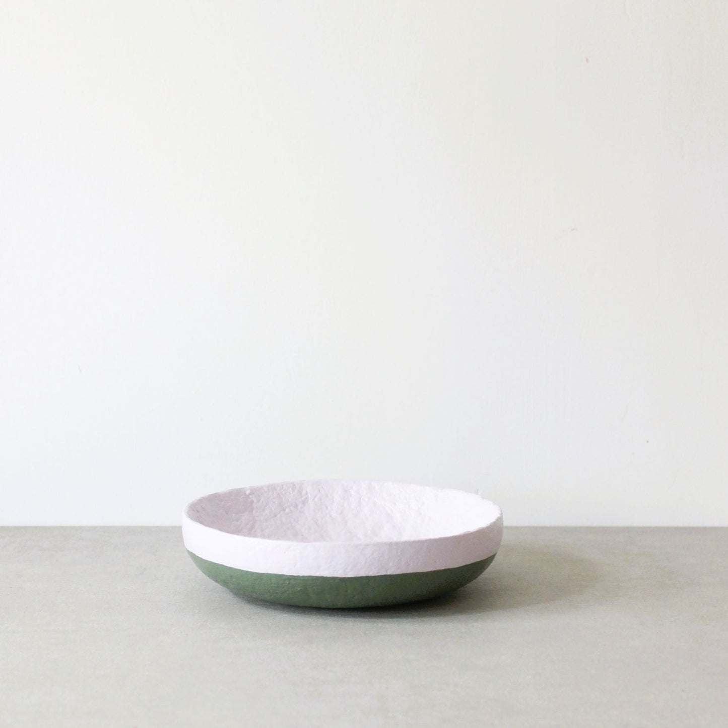 Trinket dish - lilac / forest green