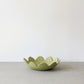 Scalloped trinket dish - olive green