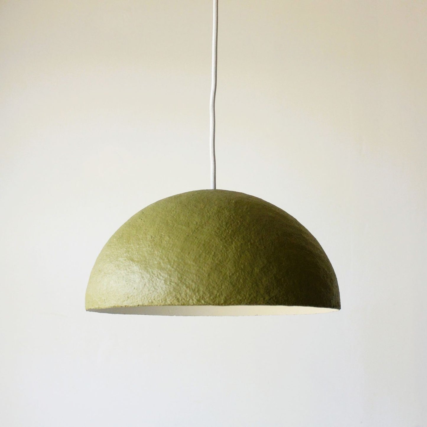 Luna pendant light olive green