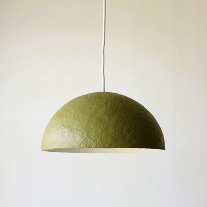 Luna pendant light olive green