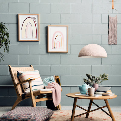 Luna pendant light pink champagne